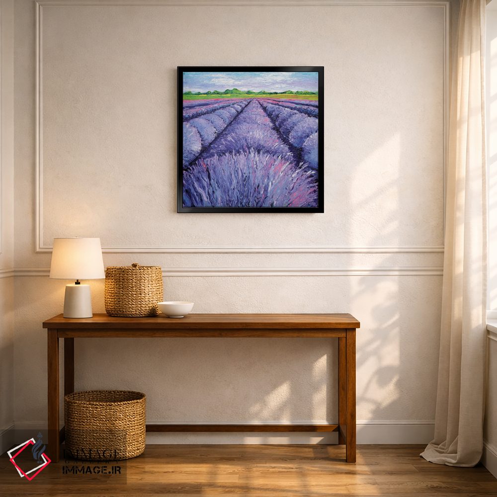 تابلو دکوراتیو نسیم اسطوخودوس سه لتی دو اثر کیمبرلی آدامز - D5B