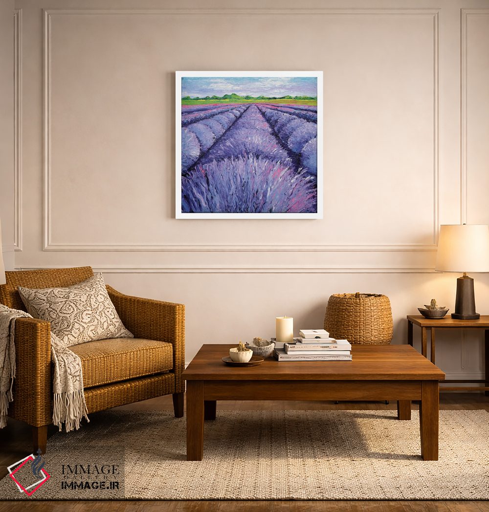 تابلو دکوراتیو نسیم اسطوخودوس سه لتی دو اثر کیمبرلی آدامز - D4W