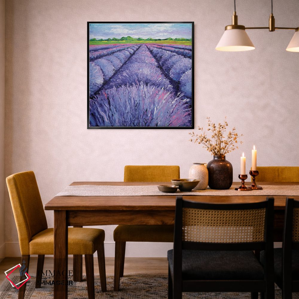 تابلو دکوراتیو نسیم اسطوخودوس سه لتی دو اثر کیمبرلی آدامز - D6B