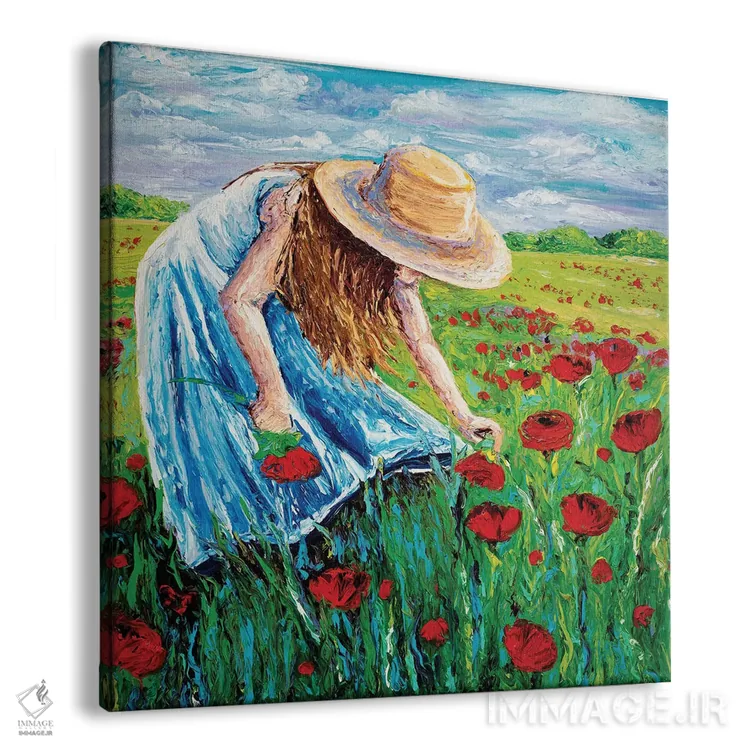 تابلو دکوراتیو شکوفه اثر کیمبرلی آدامز - نمای پرسپکتیو محصول