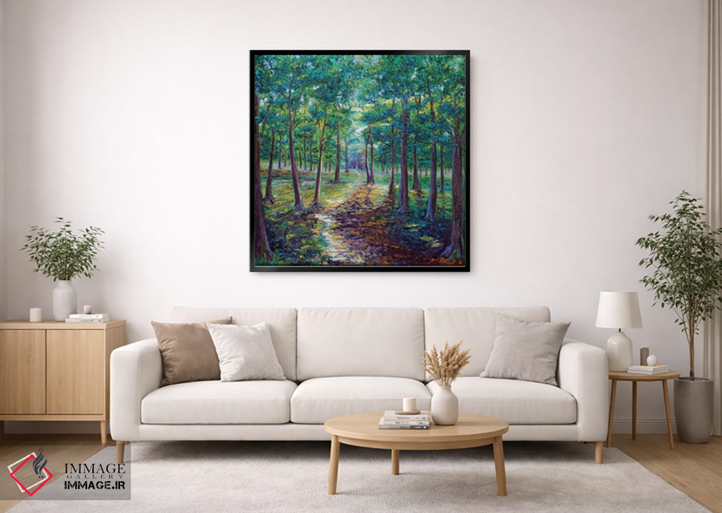 تابلو دکوراتیو زیر سایبان درختان اثر کیمبرلی آدامز - D2B