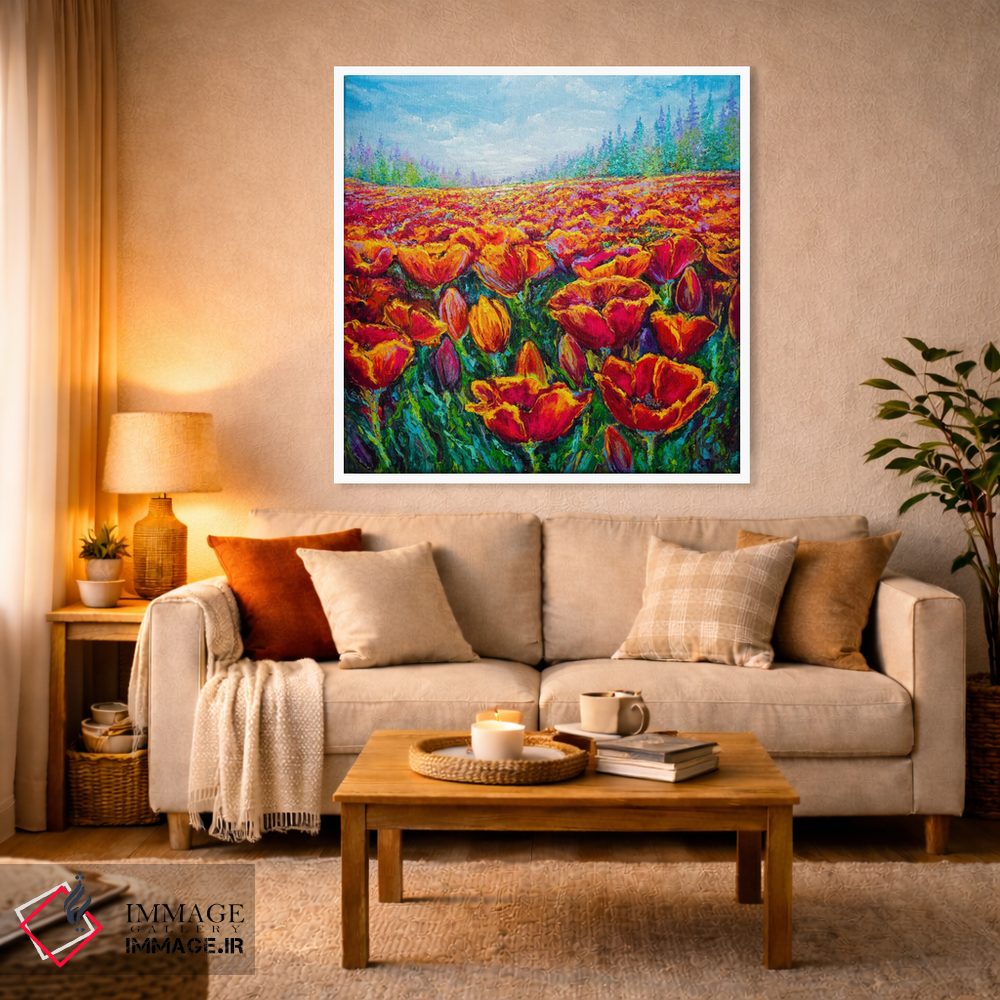 تابلو دکوراتیو زمان گل لاله اثر کیمبرلی آدامز - D2W