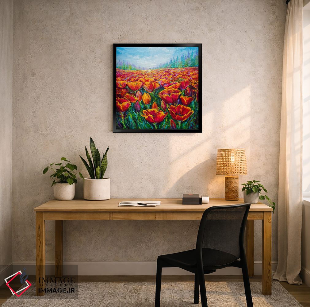 تابلو دکوراتیو زمان گل لاله اثر کیمبرلی آدامز - D5B