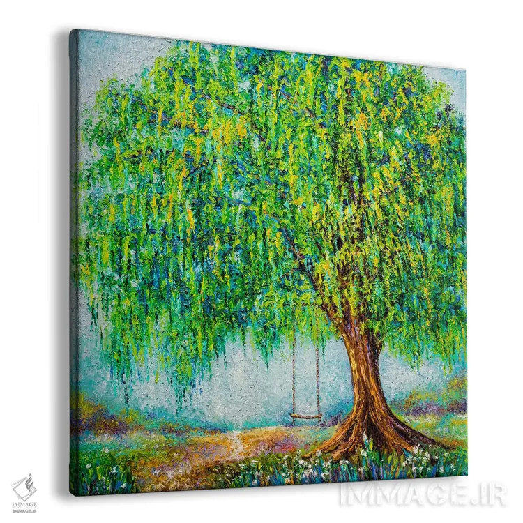 تابلو دکوراتیو زیر درخت بید اثر کیمبرلی آدامز - نمای پرسپکتیو محصول