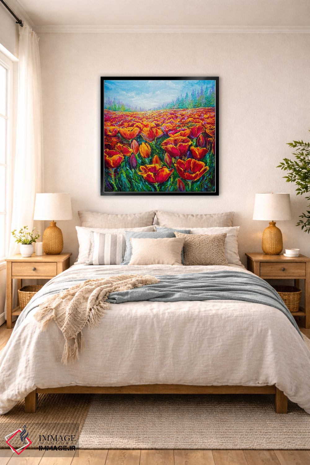 تابلو دکوراتیو زمان گل لاله اثر کیمبرلی آدامز - D6B