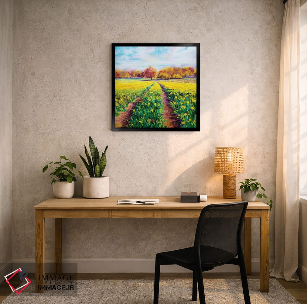 تابلو دکوراتیو مزارع طلایی اثر کیمبرلی آدامز - D5B