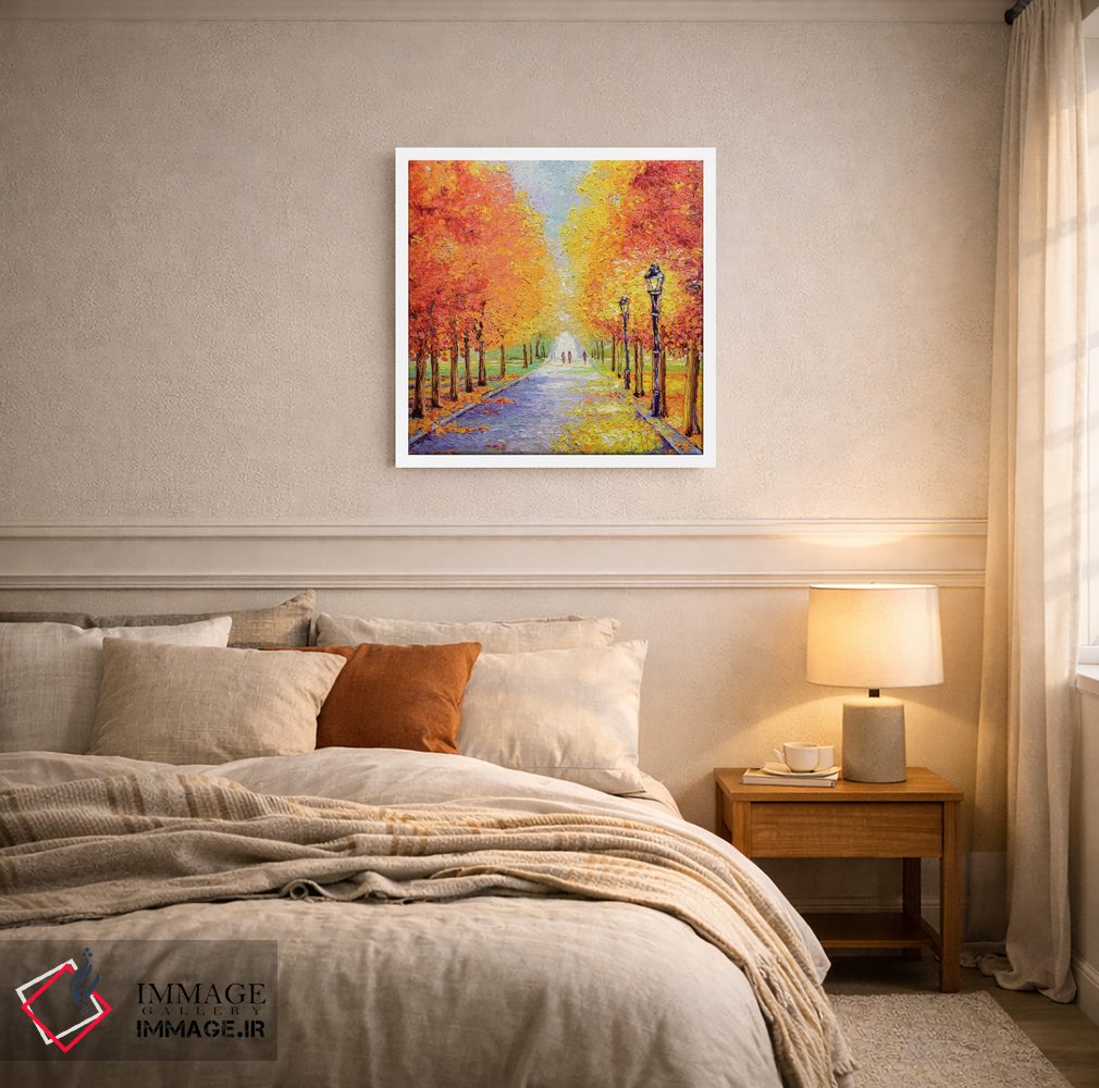 تابلو دکوراتیو چراغ های پاییزی اثر کیمبرلی آدامز - D5W