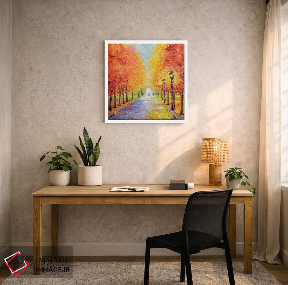 تابلو دکوراتیو چراغ های پاییزی اثر کیمبرلی آدامز - D4W