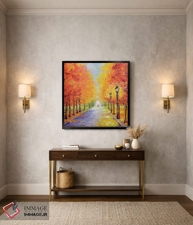 تابلو دکوراتیو چراغ های پاییزی اثر کیمبرلی آدامز - D3B