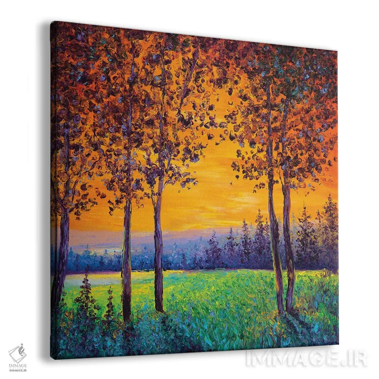 تابلو دکوراتیو غروب آفتاب اثر کیمبرلی آدامز - نمای پرسپکتیو محصول