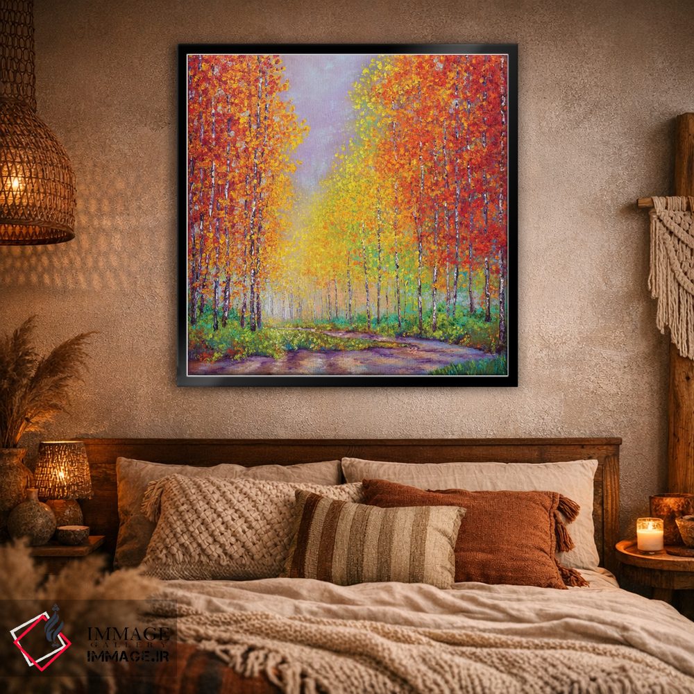 تابلو دکوراتیو درختان آسپن در پاییز اثر کیمبرلی آدامز - D1B