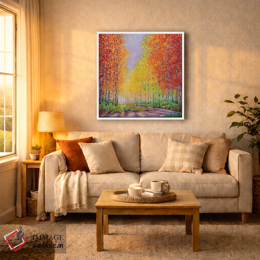 تابلو دکوراتیو درختان آسپن در پاییز اثر کیمبرلی آدامز - D5W