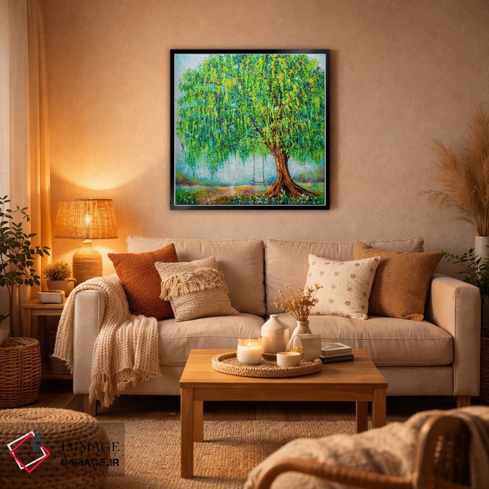 تابلو دکوراتیو زیر درخت بید اثر کیمبرلی آدامز - D6B