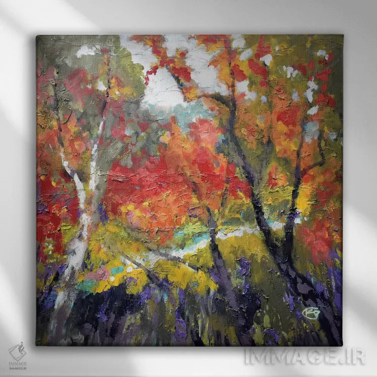 تابلو دکوراتیو جویی که از میان آن می گذرد اثر کیپ دکر - نمای روبهرو روی دیوار