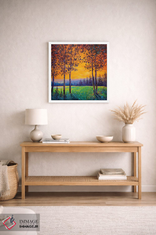 تابلو دکوراتیو غروب آفتاب اثر کیمبرلی آدامز - D3W