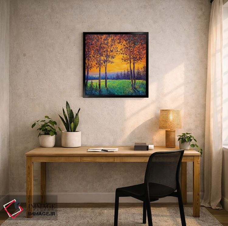 تابلو دکوراتیو غروب آفتاب اثر کیمبرلی آدامز - D5B