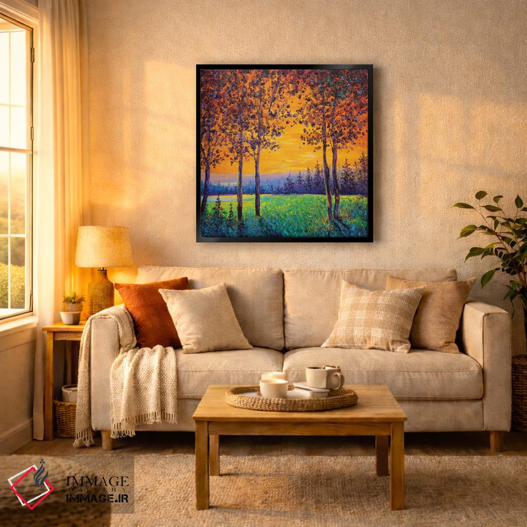 تابلو دکوراتیو غروب آفتاب اثر کیمبرلی آدامز - D6B