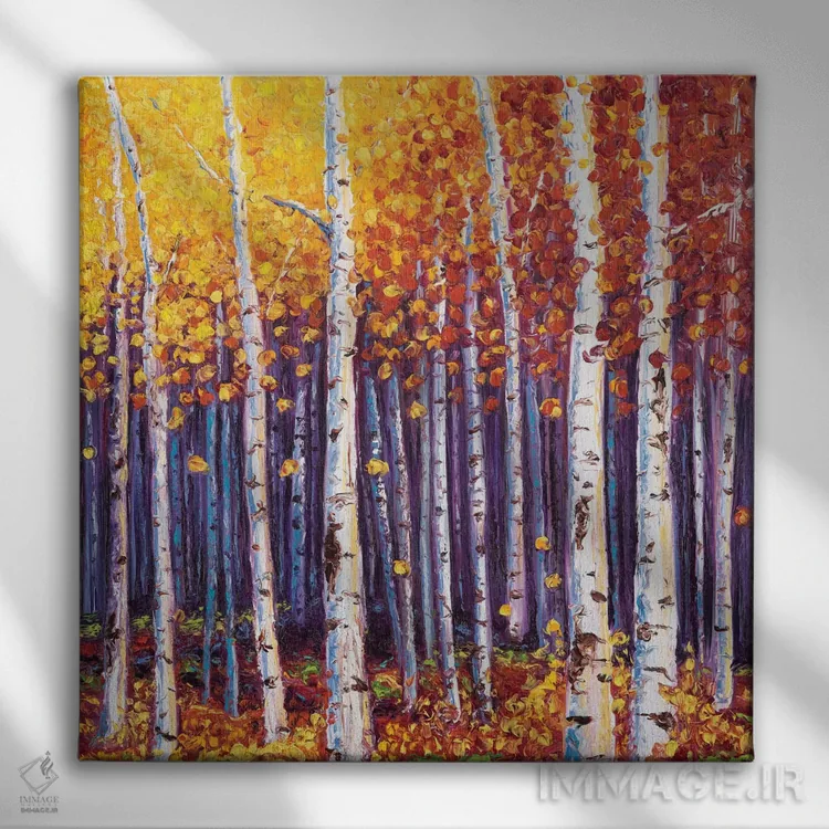 تابلو دکوراتیو زودگذری اثر کیمبرلی آدامز - نمای روبهرو روی دیوار