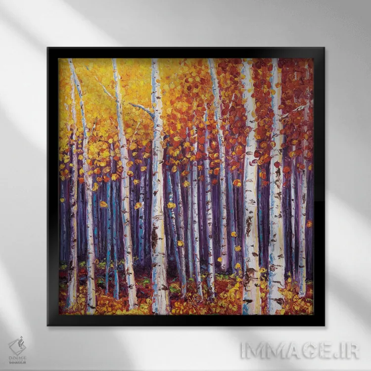 تابلو دکوراتیو زودگذری اثر کیمبرلی آدامز - نمای قابدار مشکی