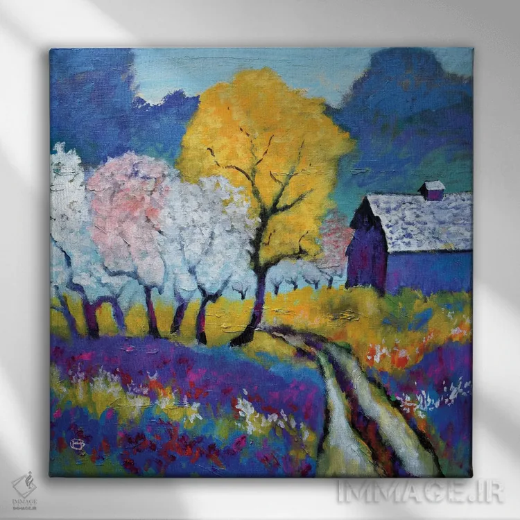 تابلو دکوراتیو جاده تامپسون اثر کیپ دکر - نمای روبهرو روی دیوار