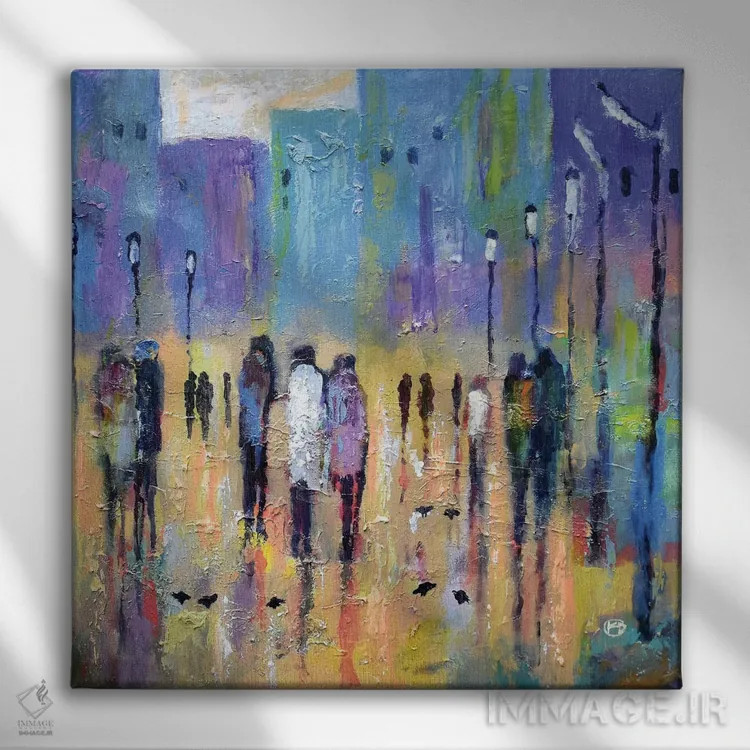 تابلو دکوراتیو بالاشهر بعد از ساعت ۷ اثر کیپ دکر - نمای روبهرو روی دیوار