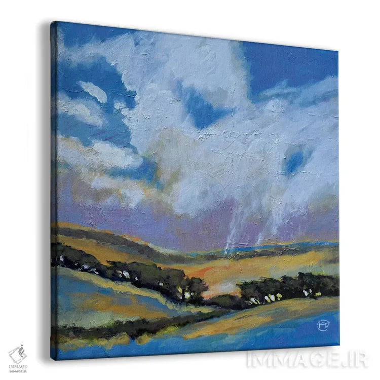 تابلو دکوراتیو رقص بر فراز تپه ها اثر کیپ دکر - نمای پرسپکتیو محصول