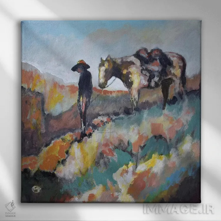 تابلو دکوراتیو فرود دشوار اثر کیپ دکر - نمای روبهرو روی دیوار