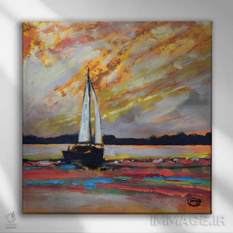 تابلو دکوراتیو بازگشت به خانه I اثر کیپ دکر - نمای روبهرو روی دیوار