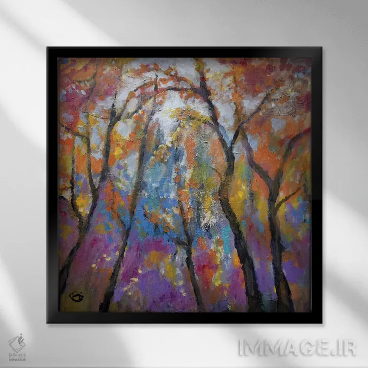 تابلو دکوراتیو اولین سرمازدگی اثر کیپ دکر - نمای قابدار مشکی