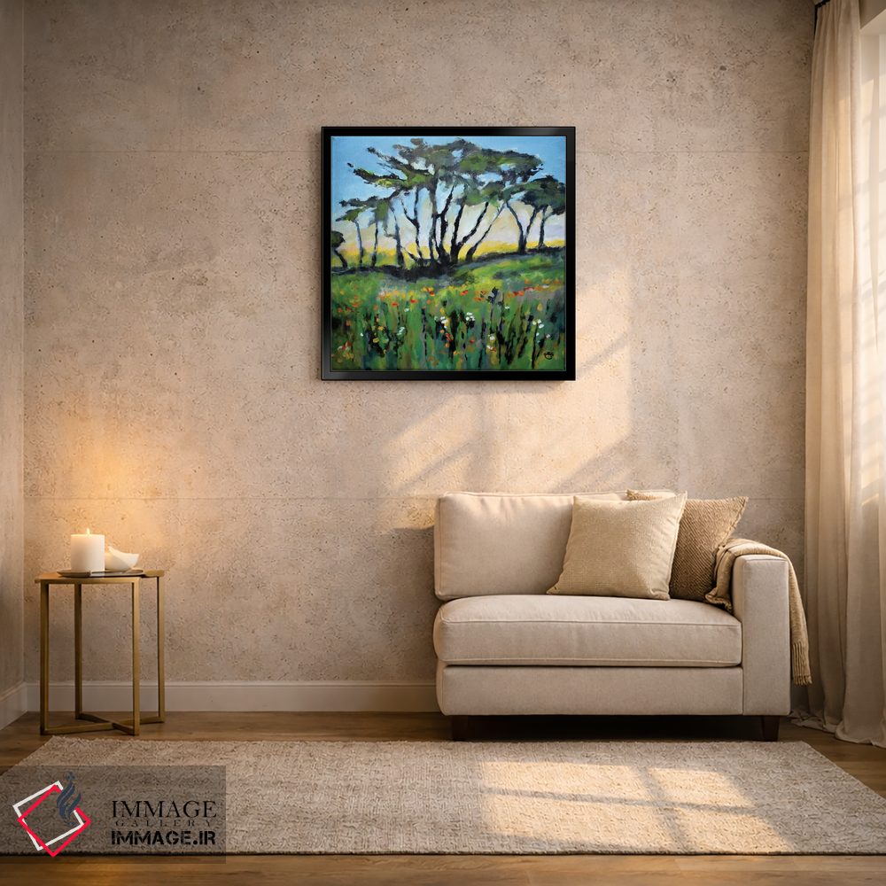 تابلو دکوراتیو مزرعه سبز اثر کیپ دکر - D3B