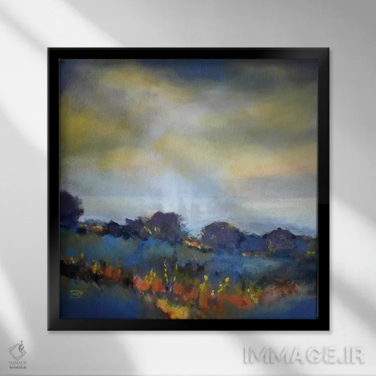 تابلو دکوراتیو نخستین نور اثر کیپ دکر - نمای قابدار مشکی