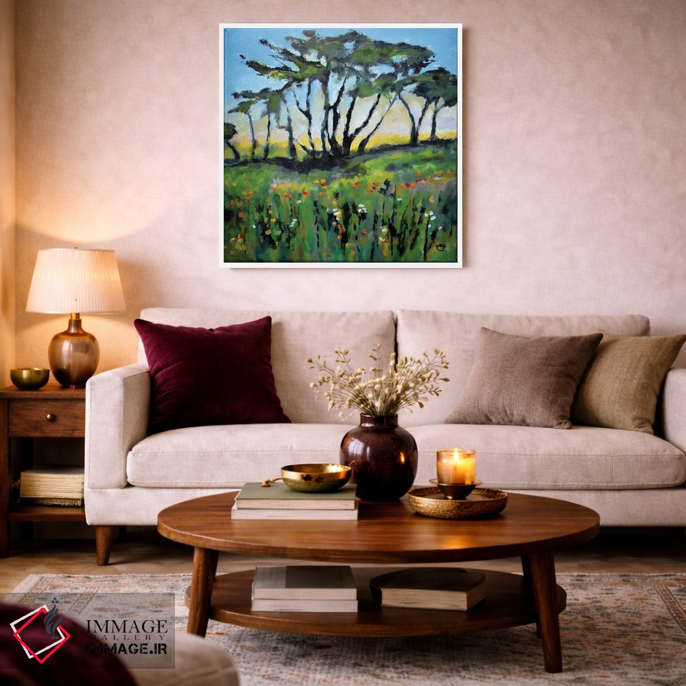 تابلو دکوراتیو مزرعه سبز اثر کیپ دکر - D1W