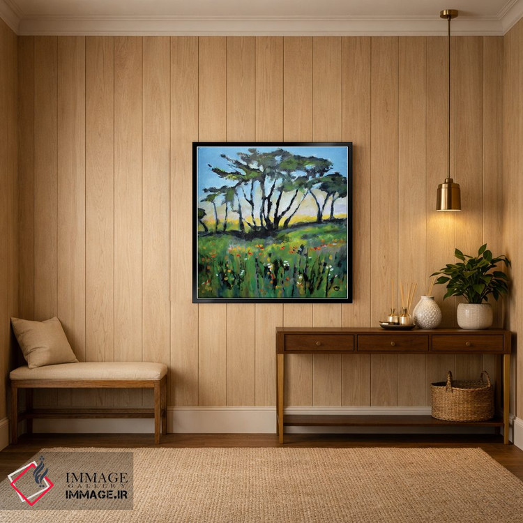 تابلو دکوراتیو مزرعه سبز اثر کیپ دکر - D5B