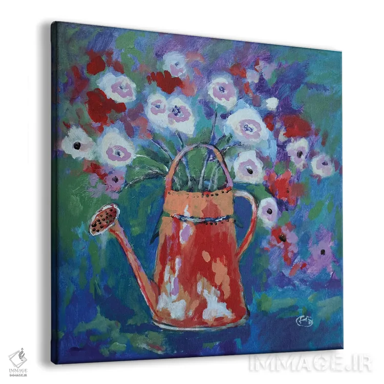 تابلو دکوراتیو آب پاش با گل ها اثر کیپ دکر - نمای پرسپکتیو محصول