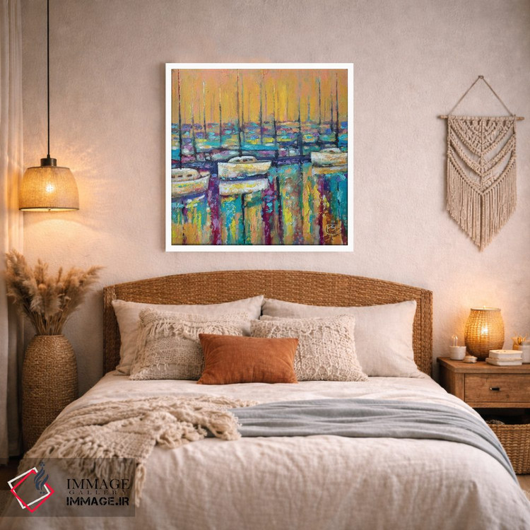 تابلو دکوراتیو طلوع بندر اثر کیپ دکر - D2W