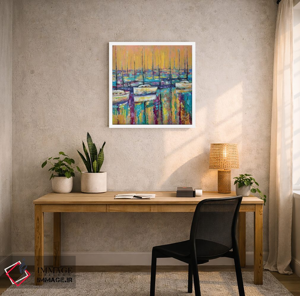 تابلو دکوراتیو طلوع بندر اثر کیپ دکر - D5W