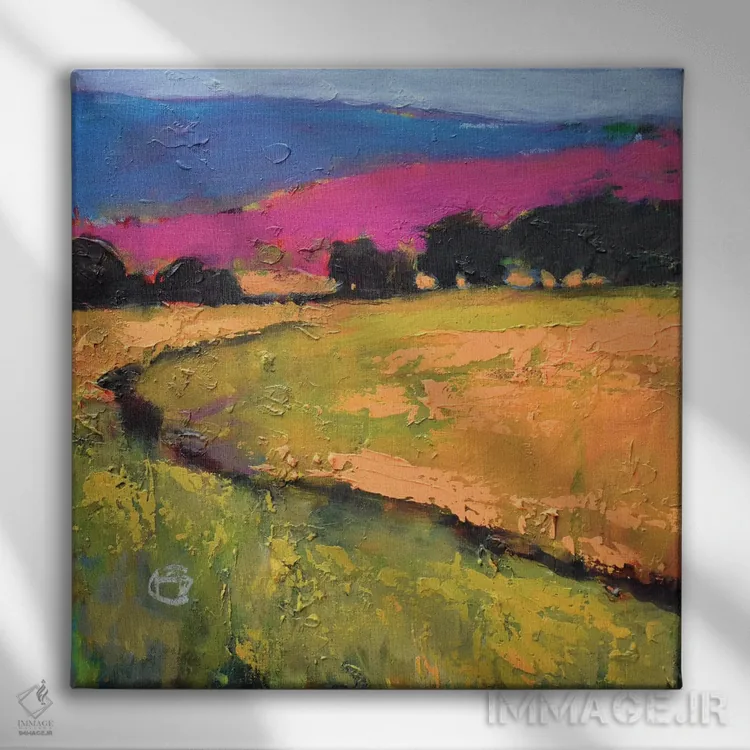 تابلو دکوراتیو تپه های تابستانی اثر کیپ دکر - نمای روبهرو روی دیوار