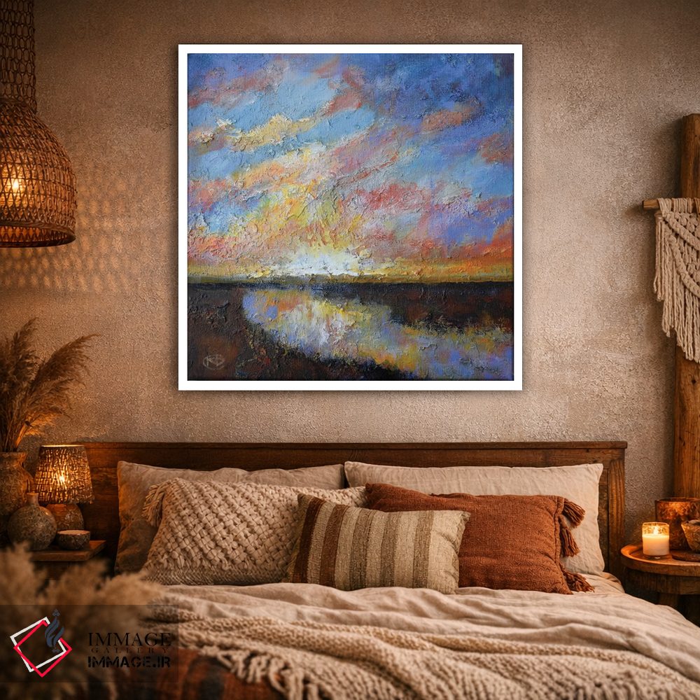 تابلو دکوراتیو طلوع رودخانه اثر کیپ دکر - D1W