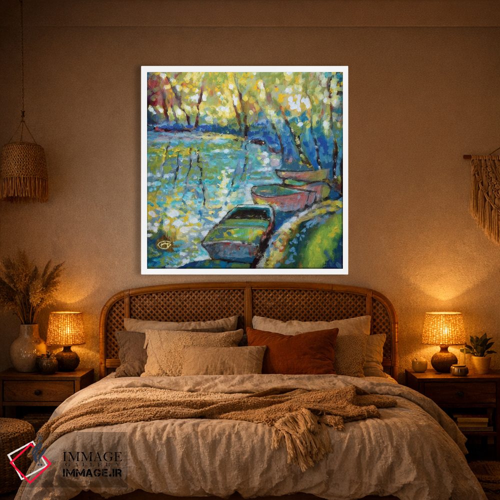 تابلو دکوراتیو قایق های تابستانی اثر کیپ دکر - D1W