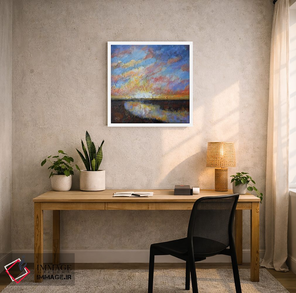 تابلو دکوراتیو طلوع رودخانه اثر کیپ دکر - D4W