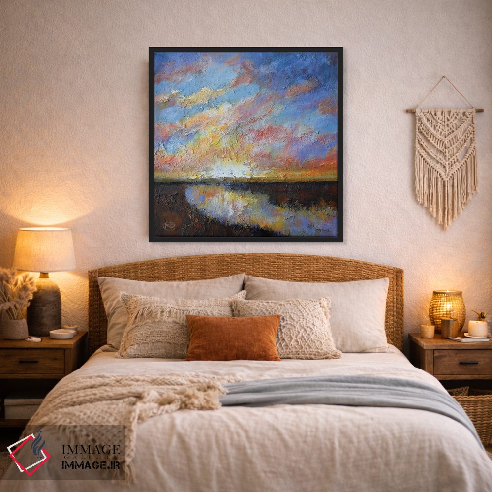 تابلو دکوراتیو طلوع رودخانه اثر کیپ دکر - D3B