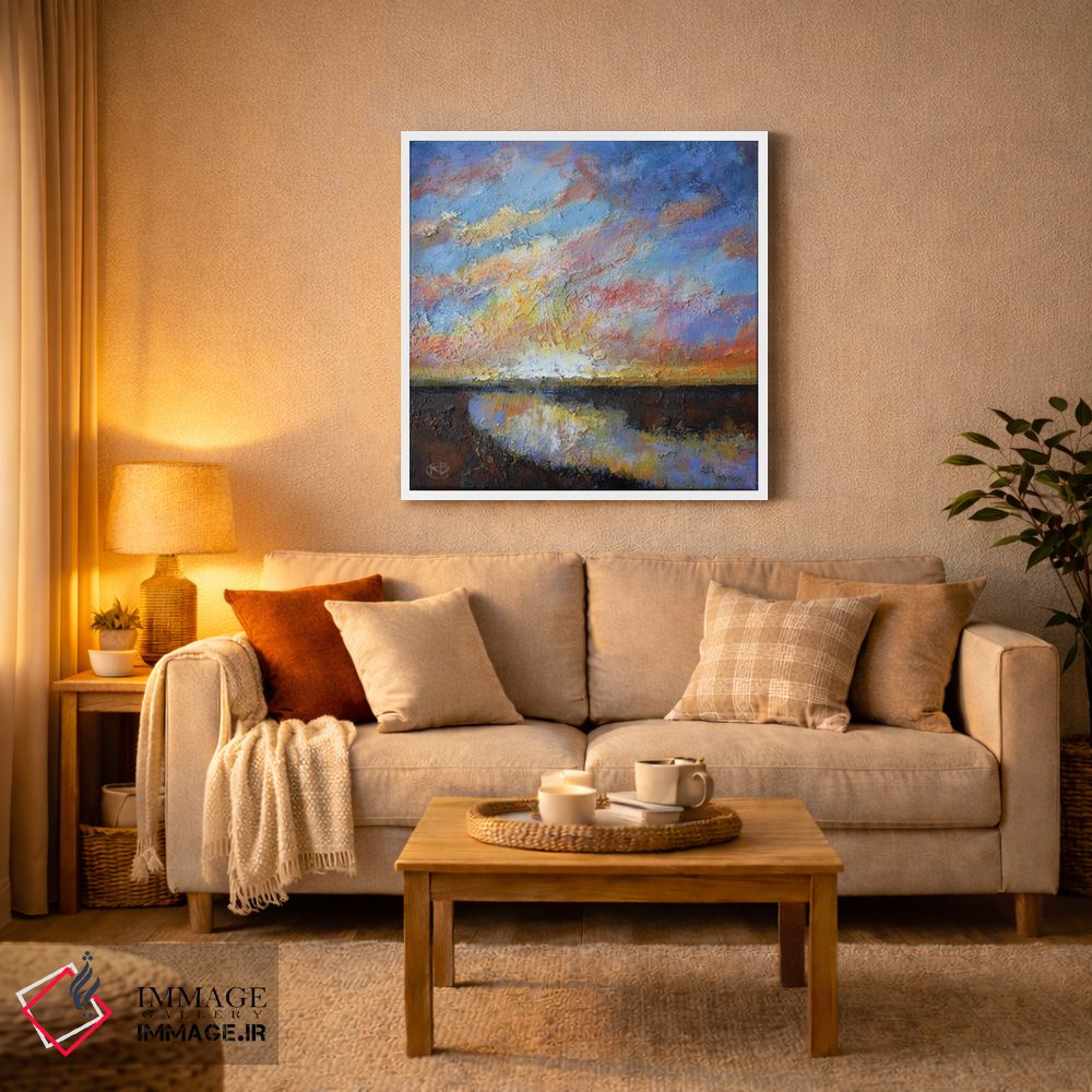 تابلو دکوراتیو طلوع رودخانه اثر کیپ دکر - D2W