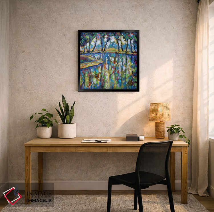 تابلو دکوراتیو برکه در ژوئیه اثر کیپ دکر - D6B