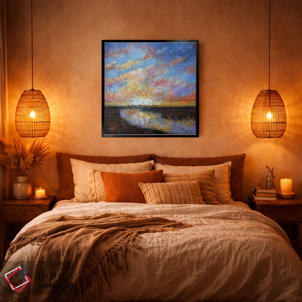 تابلو دکوراتیو طلوع رودخانه اثر کیپ دکر - D5B