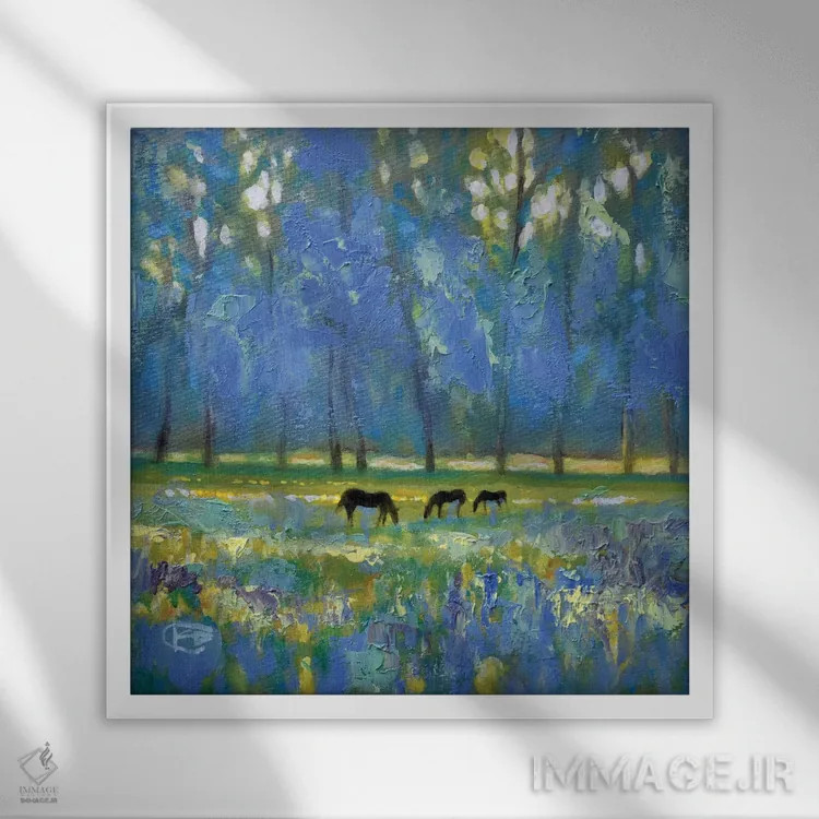 تابلو دکوراتیو سه مباورها اثر کیپ دکر - نمای قابدار سفید