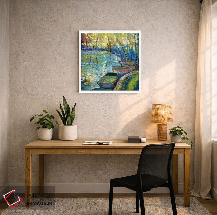 تابلو دکوراتیو قایق های تابستانی اثر کیپ دکر - D4W