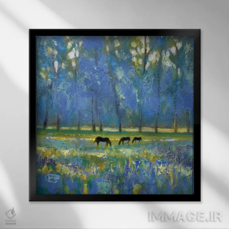 تابلو دکوراتیو سه مباورها اثر کیپ دکر - نمای قابدار مشکی