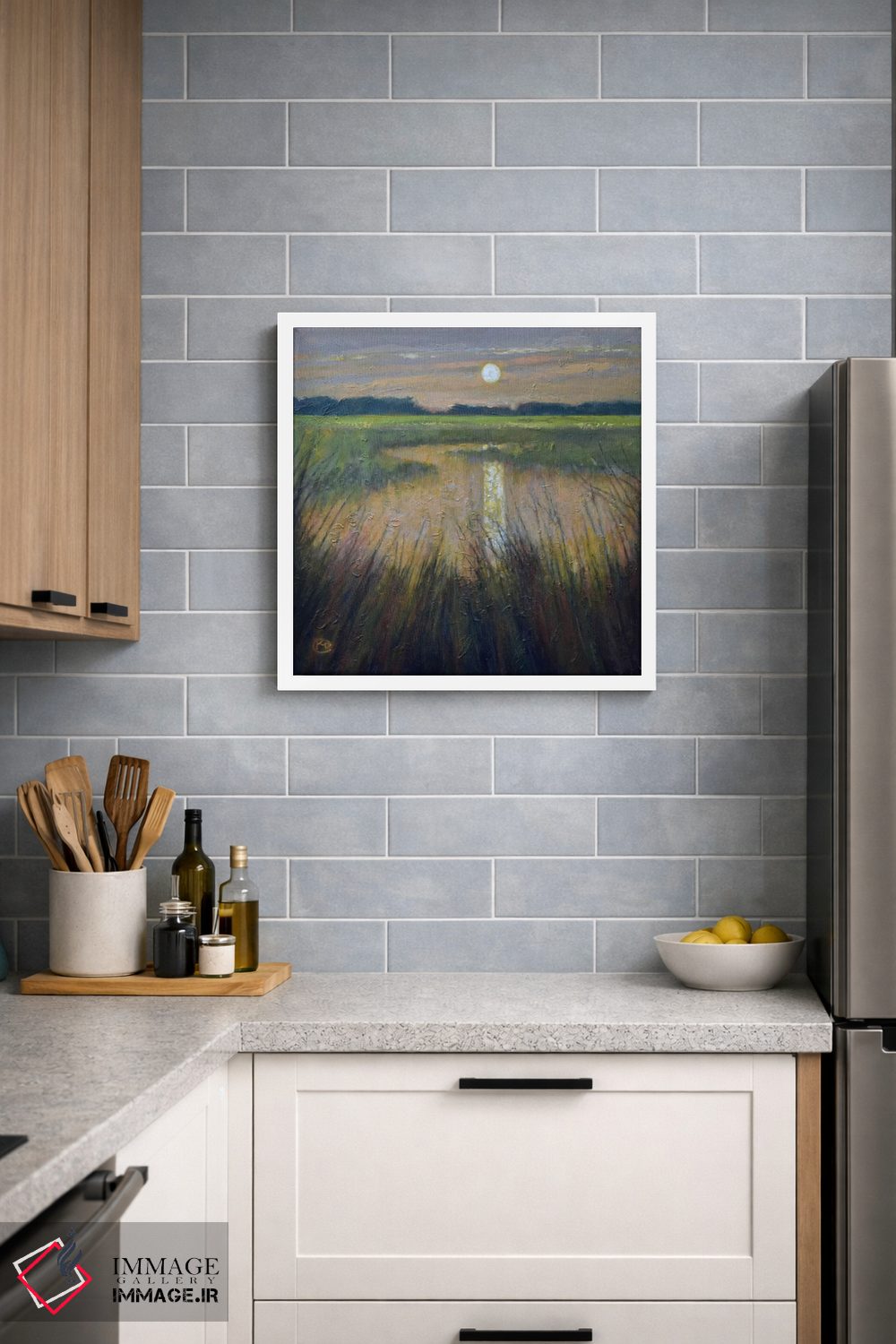 تابلو دکوراتیو ماه بالای مرداب اثر کیپ دکر - D3W