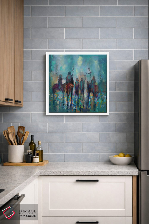 تابلو انتزاعی دور هم جمع شدن اثر کیپ دکر - D2W