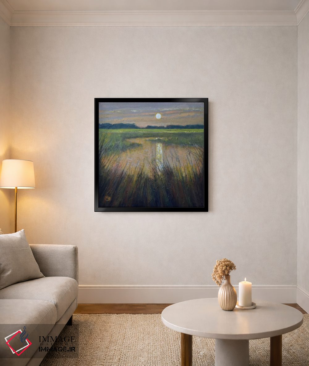 تابلو دکوراتیو ماه بالای مرداب اثر کیپ دکر - D5B